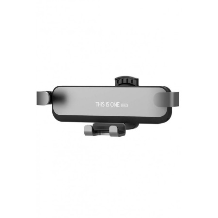 Suport auto cu auto-prindere  pentru telefon, prindere pe grila de ventilatie , GRI, 10.4 cm [0]