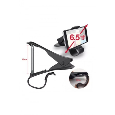 Suport auto inteligent cu clema, compatibil cu orice tip de telefon, stabil si usor de folosit,mecanism de blocare rotatie 360, [1]