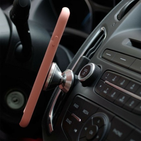 Suport auto telefon se misca 360 grade magnetic universal ,pentru grila ventilatie aerisire, culoare Argintiu [1]