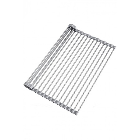 USTENSILE & ARTICOLE BUCATARIE - Suport de uscare si scurgere pliabil din otel inoxidabil pentru vase si ustensile de bucatarie, 52 X 35 cm, Doty®