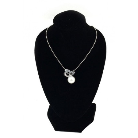 Suport fix pentru lanturi si coliere SoftNeck, din catifea neagra, 12x12 cm, design elegant, Doty®️ [4]
