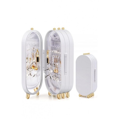 Oglinzi cosmetice - Suport pentru bijuterii deluxe Jewelry Cabinet Doty®, dulapior, oglinda, depozitare/expunere, plastic, 11,5x23,5 x 6,5 cm