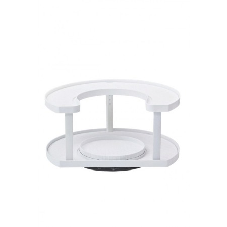 Suport pentru condimente Twisted Spices, practic, rotativ, usor de organizat, 32x27 cm, alb fildes, Doty®️ [2]
