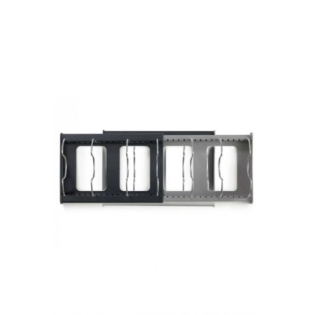 Suport pentru oale si capace PotSpace Doty®, reglabil, lungime maxima 56 cm, 7 separatoare, gri [1]