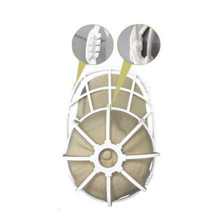 Suport pentru spalare sepci WashedHats Doty®, Polipropilena, rezistent, 34x21x14 cm, alb [1]