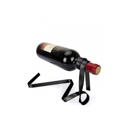 Suport pentru sticla de vin Magic Wine, forma de panglica, 36x17 cm, negru [4]
