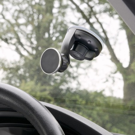 Suport telefon auto 360 magnetic , prindere cu ventuza, Negru [5]