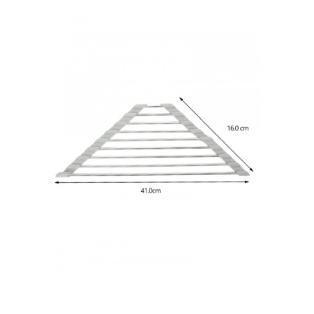 Suport triughi de uscare si scurgere pliabil din otel inoxidabil pentru vase si ustensile de bucatarie, 41 X 16 cm, Doty® [6]