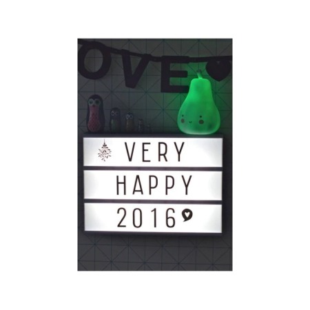 Tabla iluminata MessageLights, tip lampa de veghe, litere si simboluri incluse, reincarcabila, USB inclus, 23x30 cm, alb, Doty®️ [6]