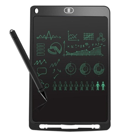 Tableta LCD desenat si scris, 8.5", pentru copii sau grafica , cu buton stergere, negru, Doty [9]