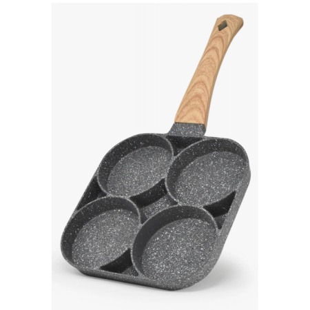 USTENSILE & ARTICOLE BUCATARIE - Tigaie antiaderenta SmartCooking cu 4 compartimente, material aliaj de aluminiu, 20x18 cm, gri