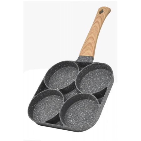 Tigaie antiaderenta SmartCooking cu 4 compartimente, material aliaj de aluminiu, 20x18 cm, gri [3]