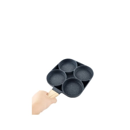 Tigaie antiaderenta SmartCooking cu 4 compartimente, material aliaj de aluminiu, 20x18 cm, gri [5]