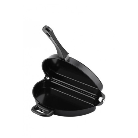 Tigaie Breakfast pliabila, usor de folosit si de curatat ,forma ovala,marime medie, negru,doty [0]