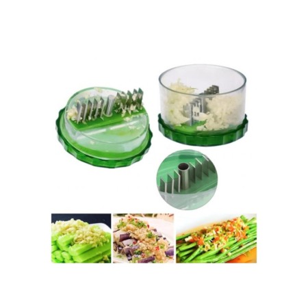 Tocator manual usturoi, GarlicPro cu 10 lame din otel, pentru maruntire, 9x6 cm [7]