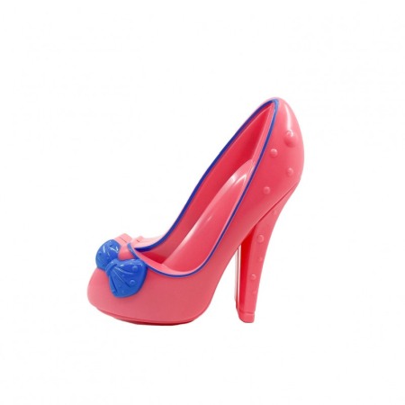 Trusa machiaj pentru copii Make up Heel, in forma de pantof, accesorii incluse, 11 x 14 cm , roz, Doty®️ [3]