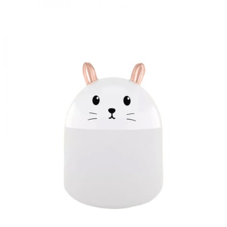 Umidifcator Little Rabbit portabil,lumina ambientala,reincarcabil,250 ml, 12 cm, alb [1]