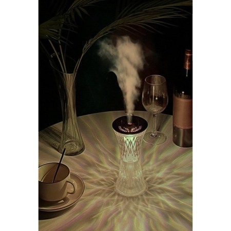 Umidificator de aer 2 in 1 Atmosphere Light, 270 ml, 86x86x193 mm, lampa multicolora, RGB, accente aramii, Doty®️ [5]