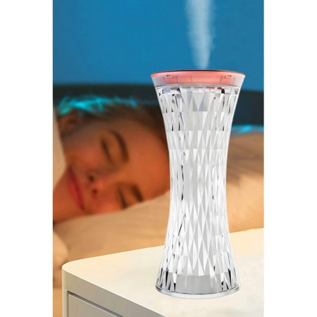 Umidificator de aer 2 in 1 Atmosphere Light, 270 ml, 86x86x193 mm, lampa multicolora, RGB, accente aramii, Doty®️ [8]