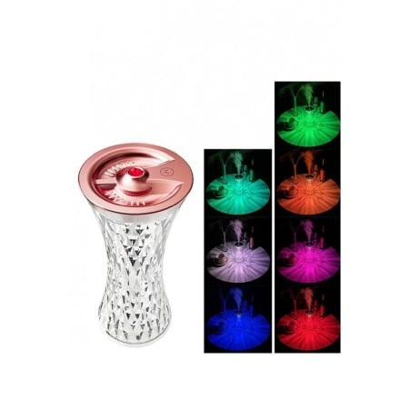 ILUMINAT & ELECTRICE - Umidificator de aer 2 in 1 Atmosphere Light, 270 ml, 86x86x193 mm, lampa multicolora, RGB, accente aramii, Doty®️
