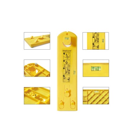 CURATENIE & INTRETINERE - Unealta manuala pentru agatat tablouri Perfectly Fixed, usor de utilizat,eficienta, galben