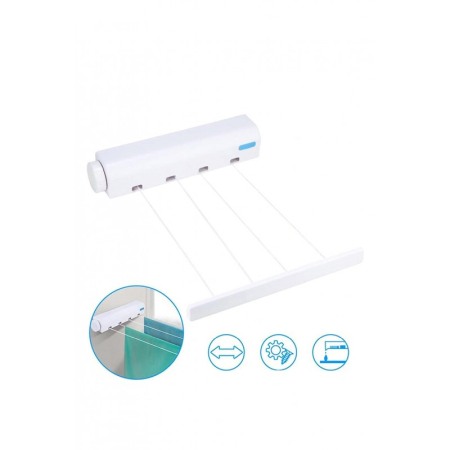 Uscator de rufe automatic StraightLines, cu 5 sfori, practic, rezistent, 3.75 m, alb, Doty®️ [3]
