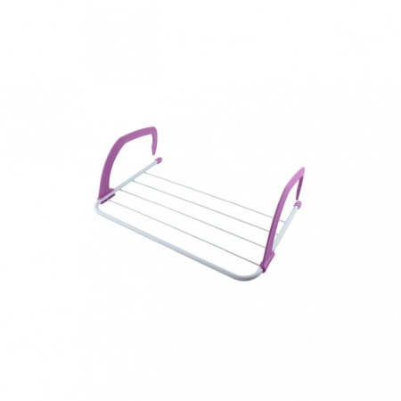 CURATENIE & INTRETINERE - Uscator rufe pentru calorifer sau balcon EasyStand, 50x29 cm, alb/mov
