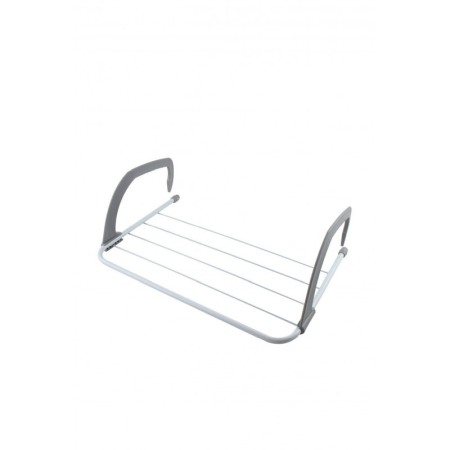 Uscator rufe pentru calorifer sau balcon EasyStand, usor de utilizat, 50x29 cm, alb/gri, Doty [4]