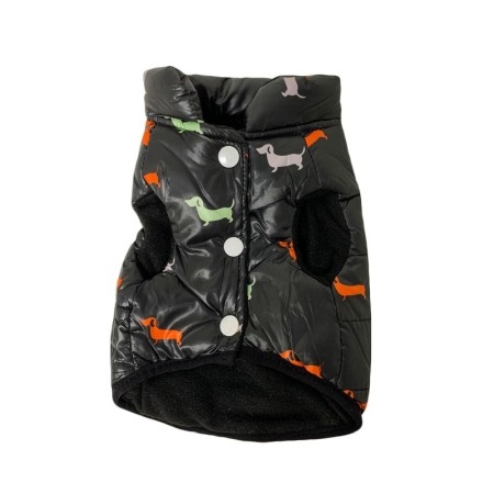 Pisici - Vesta calduroasa si impermeabila pentru catei de talie mica, negru, masura XL, Doty®