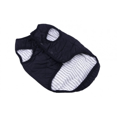 Vesta Elmo calduroasa si impermeabila,pentru catei de talie mica,confortabila,material moale, negru,marime 48/L,Doty [0]