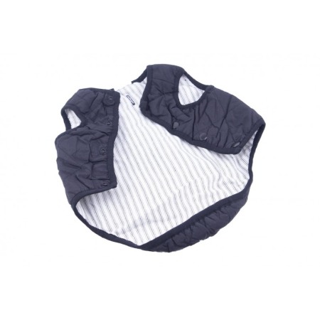 Vesta Elmo calduroasa si impermeabila,pentru catei de talie mica,confortabila,material moale, negru,marime 48/L,Doty [3]