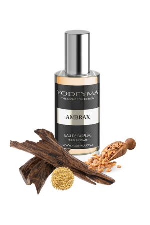 Parfumuri - Yodeyma Ambrax Apa de parfum pentru barbati, nuante de Lemn de agar, Rasina de benjoin si tamaie, este nota perfecta de masculinitate moderna, putere si rafinament, 15ml