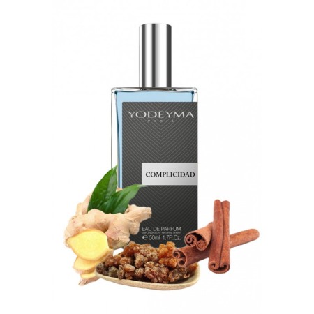 Yodeyma Complicidad Apa de parfum pentru barbati, nuante de ghimbir, scortisoara si smirna, 50ml
