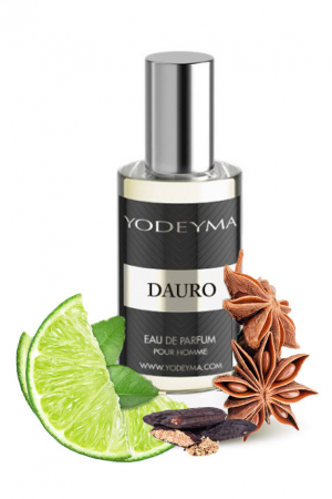 Yodeyma Dauro Apa de parfum pentru barbati, nuante de bergamota, anaset si Haba Tonka, 15ml