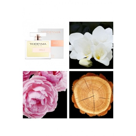 Yodeyma Delá Apa de parfum pentru femei, nuante de frezie, trandafir si lemn, 100ml [2]