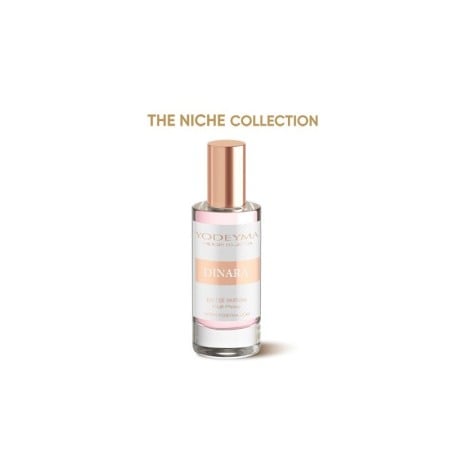 Yodeyma Dinara Apa de parfum pentru femei, nuante de trandafir, tonka si mosc, 15ml [1]