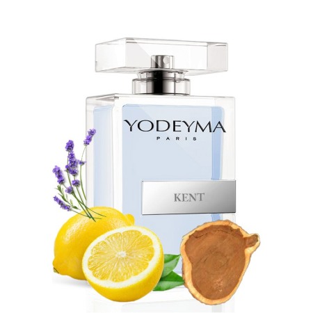 Yodeyma Kent Apa de parfum pentru barbati, nuante de lamaie, lavanda si cedru, 100ml