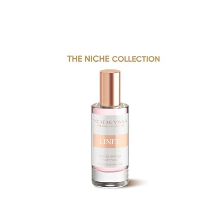 Yodeyma Linet Apa de parfum pentru femei, nuante de bergamota, rubarba, litchi si bujor, 15ml [1]