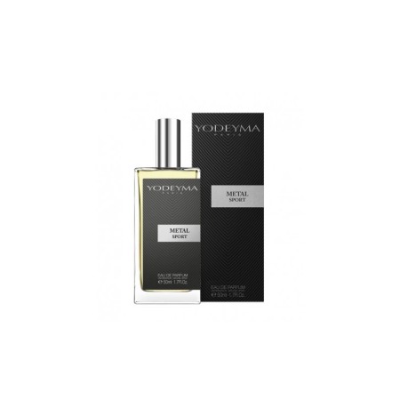 Yodeyma Metal Sport Apa de parfum pentru barbati, nuante de mandarina, nota acvatica si vetiver, 50ml [3]