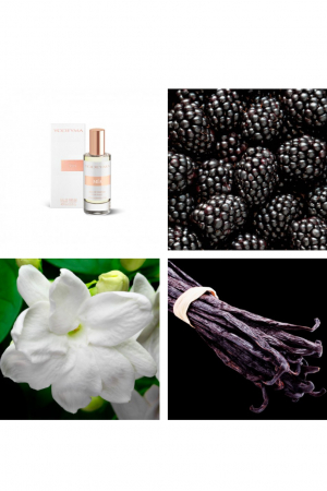 Yodeyma Mia Apa de parfum pentru femei, nuante de zmeura neagra, iasamie de Sambac si vanilie, 15ml [3]
