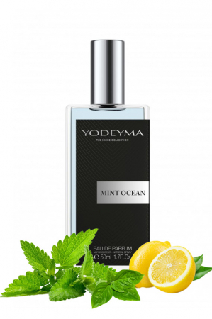 Yodeyma Mint Ocean Apa de parfum pentru barbati, nuante de menta, lamaie si busuioc, 50ml