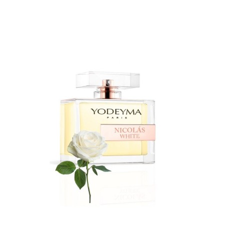 Yodeyma Nicolas White Apa de parfum pentru femei, nuante de trandafir alb, cedru alb si mosc alb, 100ml [5]