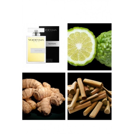 Yodeyma Notion Apa de parfum pentru barbati, nuante de bergamota, ghimbir si Sándal, 100ml [2]