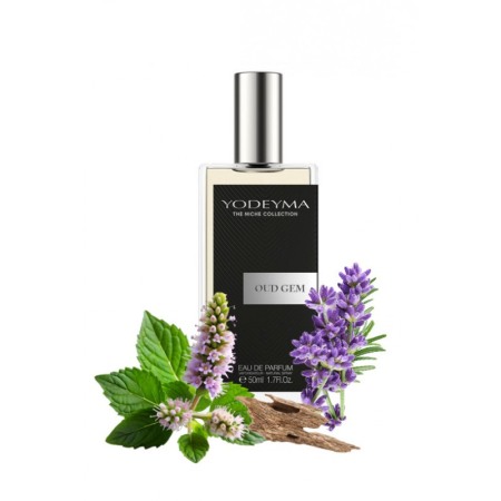 Parfumuri - Yodeyma Oud Gem Apa de parfum pentru barbati, nuante de Oud, pachuli si lavanda, 50ml