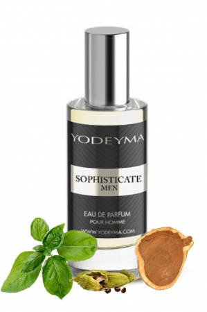 Pentru El - Yodeyma Sophisticate Men Apa de parfum pentru barbati, nuante de busuioc, cardamon si cedru, 15ml