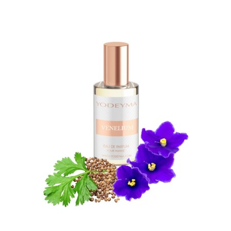 Yodeyma Venelium Apa de parfum pentru femei, nuante de coriandru, saitpauli si lemn, 15ml