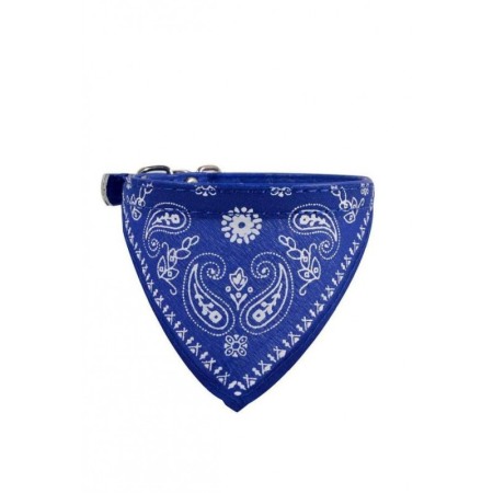 Câini - Zgarda cu bandana pentru caini de talie mica, confortabila,albastru,Doty