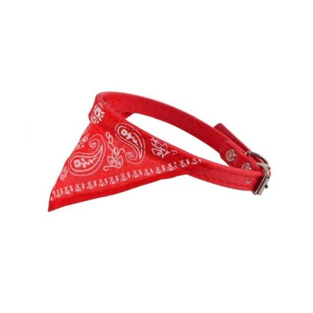 Zgarda cu bandana pentru caini de talie mica, confortabila,rosie,Doty [0]
