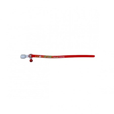 Zgarda GummyBell pentru pisici de talie mica, design modern, cu clopotel, silicon moale, 26 cm, rosu [4]