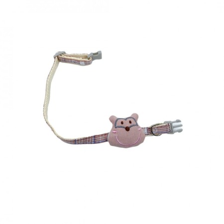Zgarda Lolly Cartoon, pentru caini si pisici de talie mica, confortabila, 23/33 cm, roz [4]